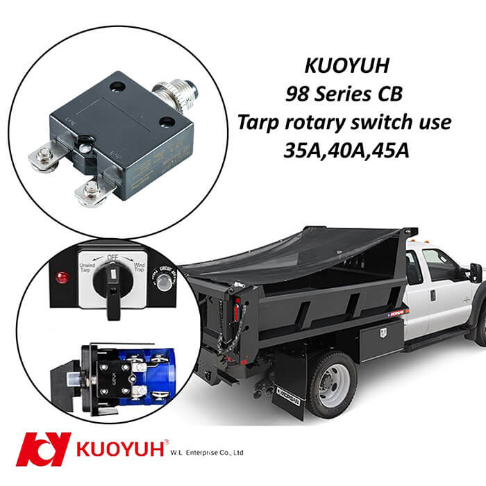 KUOYUH 98 Series Circuit Breaker for Tarp Motor Rotary Switch Kit