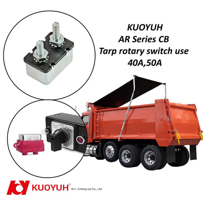 KUOYUH AR Series Circuit Breaker for Tarp Motor Rotary Switch Kit