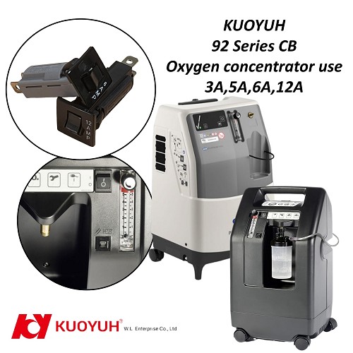 KUOYUH 92 Series Overload Protectors for Oxygen Machines and Medical Equipment